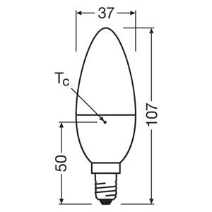 OSRAM LED sviečka Relax/Active/Sleep E14 4,9W matná 827/840