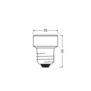 OSRAM LED žiarovka Star Flat E27 3,5W 4 000K vymeniteľný krúžok