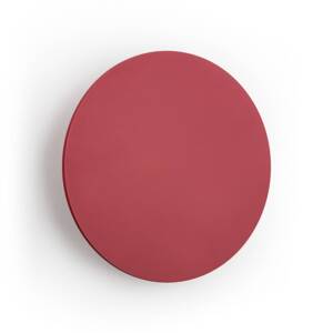 Orios Plus LED nástenné svietidlo, červené, Ø 30 cm, oceľ