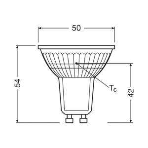 OSRAM LED PAR16 reflektor GU10 2,5W 100° 2 700K 3-pack