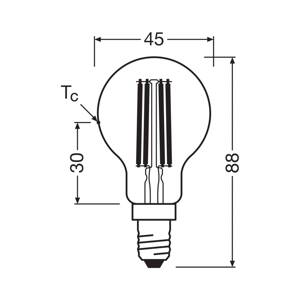 OSRAM LED žiarovka E14 2,2W 2700K 470lm 2-pack