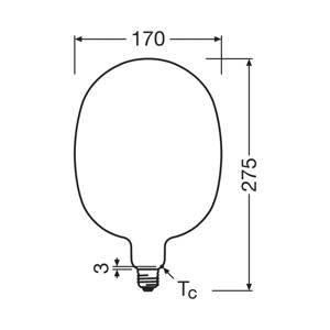 OSRAM LED Vintage 1906 Balloon E27 7,3W 2700K matná stmievateľná