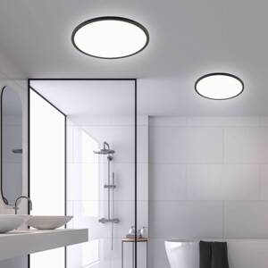 Panel Aqua LED, Ø 50 cm, čierny, kov/plast, CCT dim