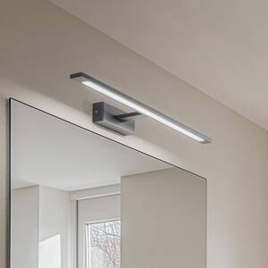Nástenné svietidlo Gallery LED, čierne, kov, šírka 62 cm, IP44