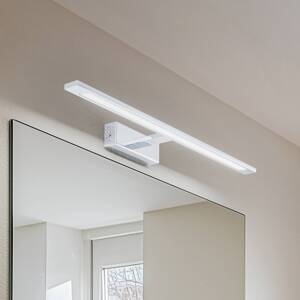 Nástenné svietidlo Gallery LED, chrómová farba, kov šírka 62 cm IP44