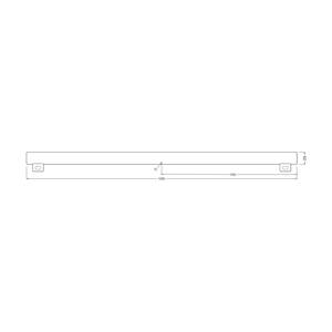 OSRAM LED lampa S14s 9,9W trubica 2 700K 100cm matná tmavá