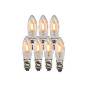 Náhradná LED žiarovka E10 0,5W číra 14-55VAC/DC 7xsada