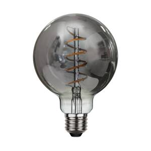 LED žiarovka Spiral Filament, G95, E27, 2 W sivá stmievateľná