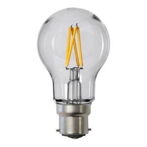 LED žiarovka, A55, B22, 2,4 W, číra, 2 700 K