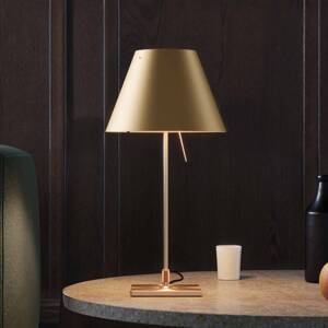 Luceplan Costanzina, stolová lampa zlatá