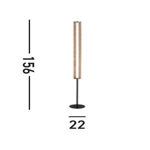 Stojacia lampa Thread LED, zlatá farba, 3-stupňová stmievateľná, oceľ