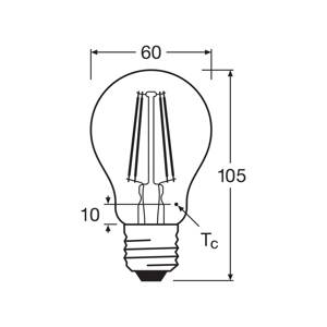 Žiarovka OSRAM LED Filament E27 6,5W 827 6-pack