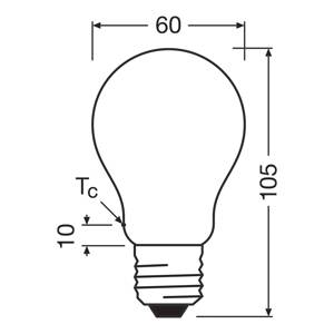OSRAM LED žiarovka matná E27 3,8W 827 EEK A 3-pack