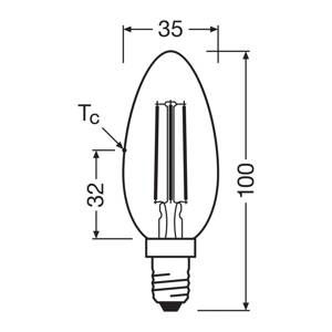 OSRAM LED žiarovka E14 2,2W 827 EEK A 3-pack