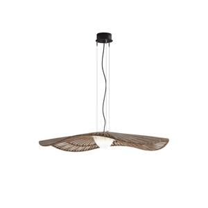 Bover LED vonkajšia závesná lampa Mediterránia, hnedá, Ø 105 cm