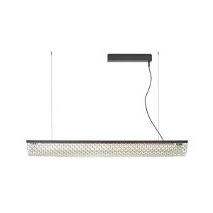 Závesné svietidlo Bover LED Nans Balis S/140, hnedá/béžová, 140 cm