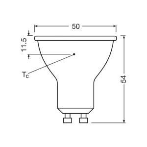 OSRAM LED žiarovka Reflektor GU10 6,9 W 120° 840 číry