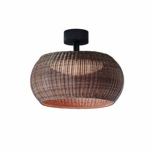 Bover LED vonkajšie stropné svietidlo Perris, hnedá/hnedá, Ø 47 cm