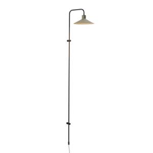 Nástenné svietidlo Bover Platet A/05, čierna/olivovo sivá, 142 cm, E14