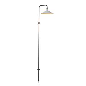 Nástenné svietidlo Bover Platet A/05, čierna/sivá, 142 cm, E14