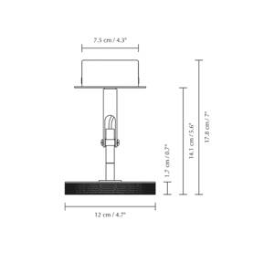 UMAGE LED reflektor Asteria Spot, Ø 12 cm, mosadzný