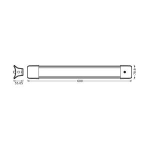 LEDVANCE LED závesné svetlo Office Line 840 dĺžka 60 cm, biela