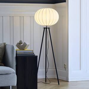 PR Home Stojacia lampa Base, čierna, výška 125 cm, textil