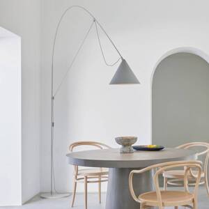 midgard LED stojacia lampa AYNO XL, sivá/sivá, 2 700 K, 290 cm
