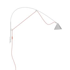 nástenné LED svietidlo midgard AYNO L, sivo-oranžové, 4 000 K, 130 cm