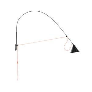 midgard LED nástenné svietidlo AYNO XL, čierno-oranžové 3 000 K 220 cm