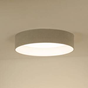 Stropné svietidlo LED Plafond, Soro svetlo sivá, Ø 45 cm, 3-stupňové stmievanie