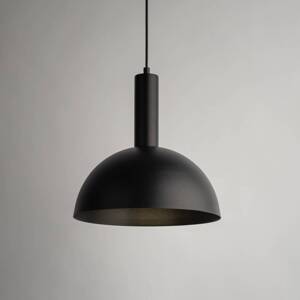 Vitrum cupola M závesné svetlo, čierna farba, polkruhové, Ø 30 cm