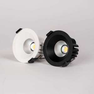 SLC LED zapustené svietidlo OnePro Soft, čierne, 3 000 K, hliník