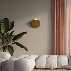 Fabbian LED nástenné svietidlo Akoya, bronz, 3000K, stmievateľné