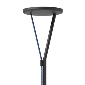 Fabbian LED stojacia lampa Rio, antracitová, stmievateľná, 3 000 K