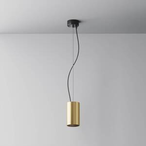 Maytoni LED závesné svetlo Efir, zlatý mat, Ø 7,5 cm, 15 W, 38°