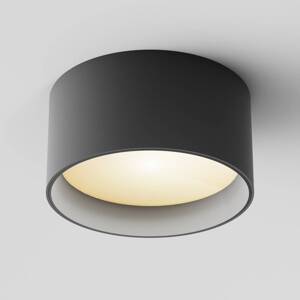 Maytoni LED stropné svietidlo Vega, čierne, Ø 14 cm, 15 W, hliník