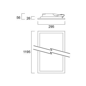 Sylvania LED panel Start, 120 x 30 cm, 840, DALI, 29 W
