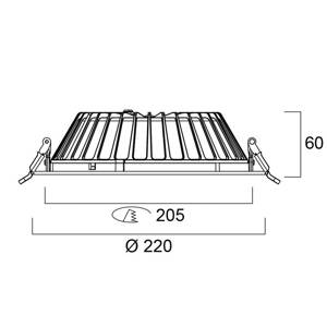 Sylvania LED stropné svietidlo Insaver Slim, Ø 20,5 cm, 840