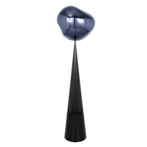 Tom Dixon Melt Cone Fat, dymovo sivá, podstavec čierny, 175 cm