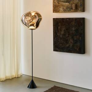 Tom Dixon LED stojacia lampa Melt Cone Slim zlatá, napájací zdroj