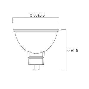 Sylvania LED reflektor GU5.3 6W 3000K 36° 600lm