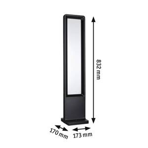 Paulmann LED svetlo na chodník Reana, antracit, 83 cm kov IP44