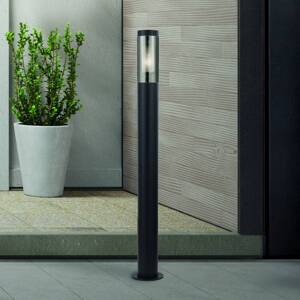 Chodníkové svetlo Batton, IP44, čierne, výška 90 cm, kov