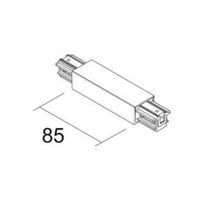 Ivela Stredový napájací zdroj SQUARE 48 V, biely, plast