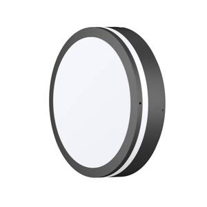LED vonkajšie nástenné svietidlo CMD 9084, antracitová farba, Ø 25 cm, IP65