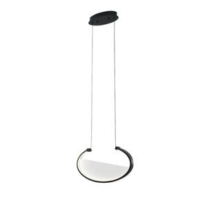 LED závesné svietidlo Adele, dĺžka 37 cm, čierne, kovové