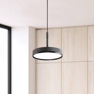 LED závesné svietidlo Don, sivá, Ø 20 cm, kov