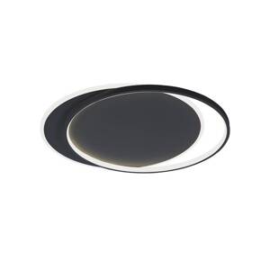 Stropné LED svetlo Evelyn, čierne, dĺžka 55 cm, kov