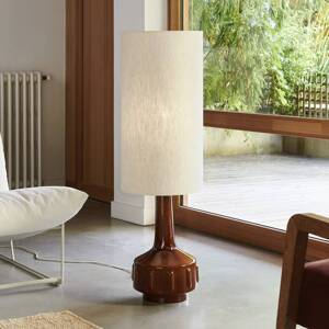 MARKET SET Stojacia lampa Jimmy, výška 121 cm, keramika/textil